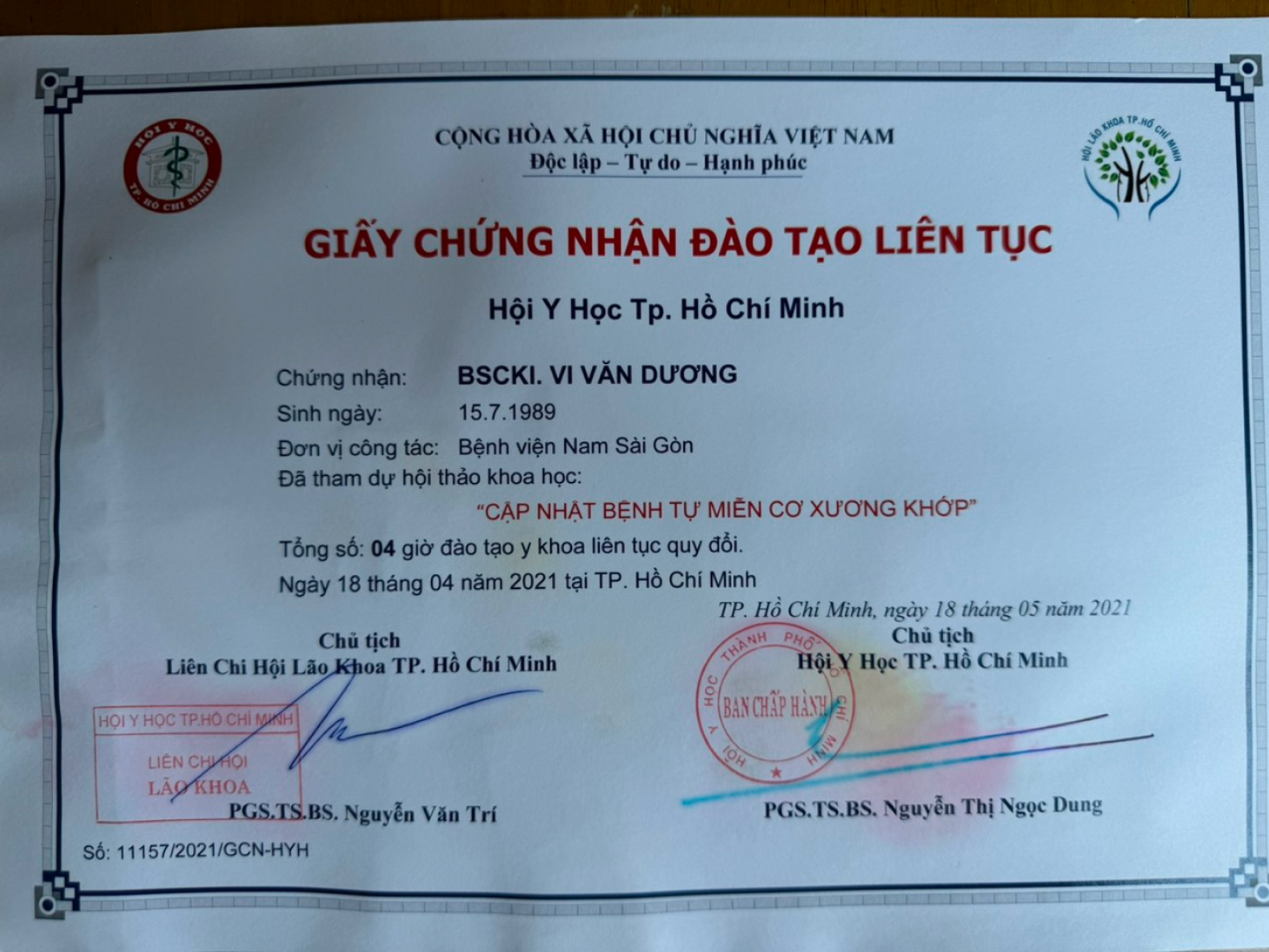 Bằng cấp 14